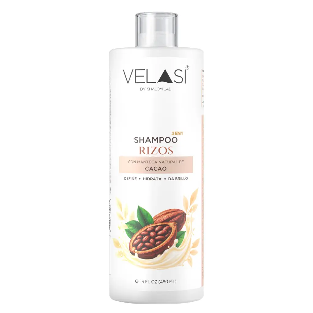 SHAMPOO 2 EN 1 RIZOS CACAO 480 ML