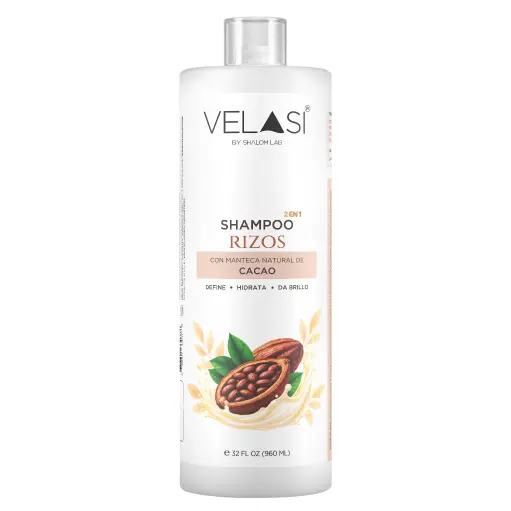 [VELASI008] SHAMPOO 2 EN 1 RIZOS CACAO 960 ML