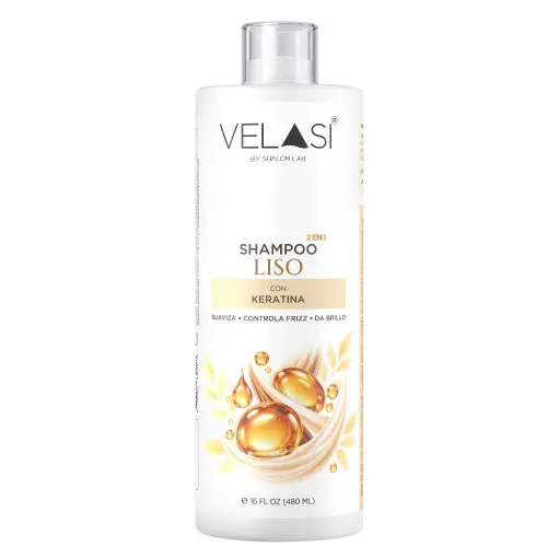 [VELASI012] SHAMPOO 2 EN 1 LISO KERATINA 960 ML